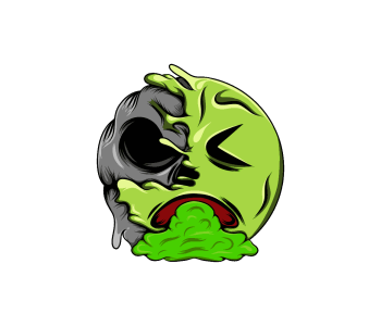 MELTING EMOJI SKULLS